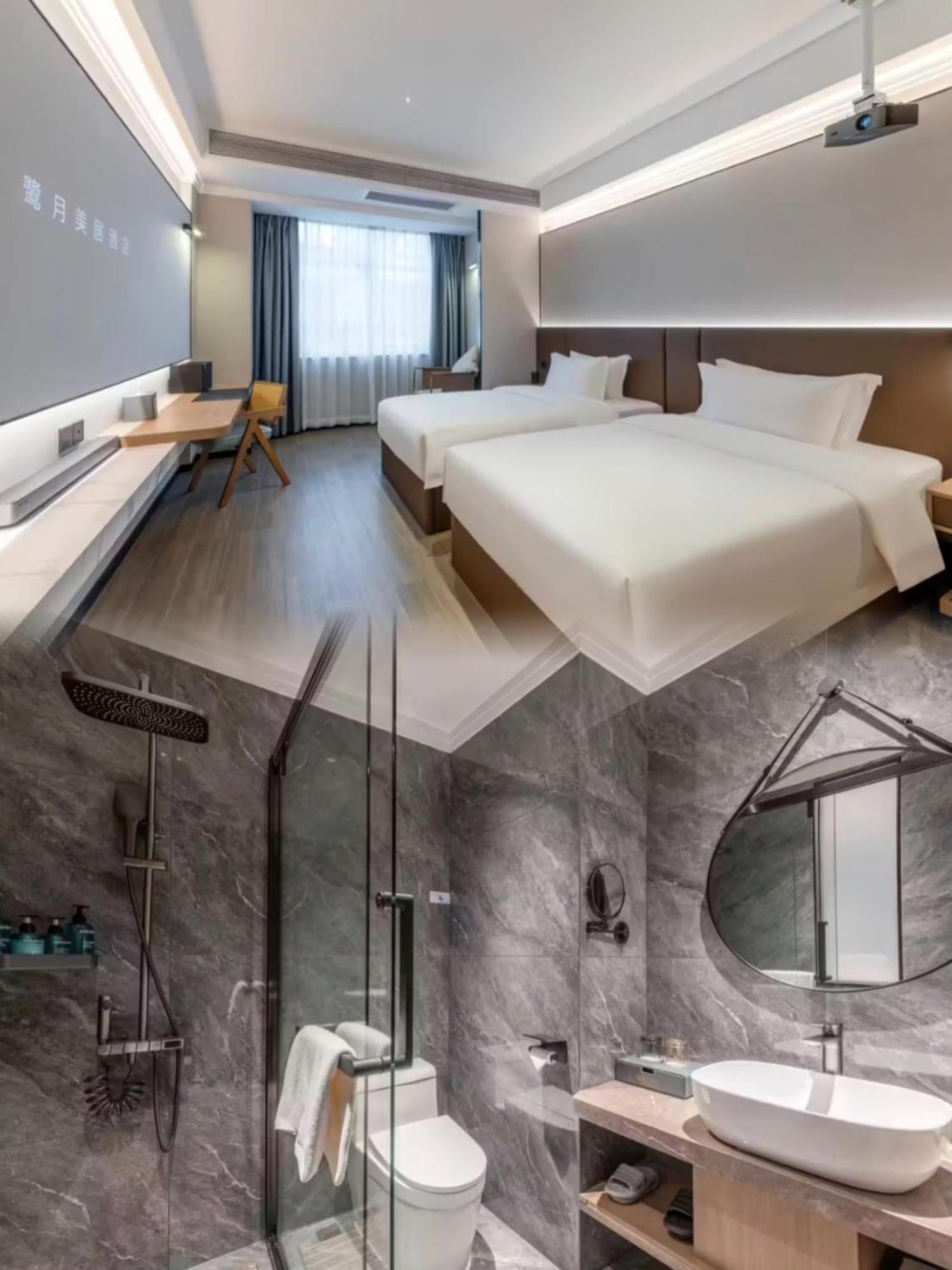 Luyue Hotel Movie Hotel Huaqiangbei Convention And Exhibition Center Branch Shenzhen Buitenkant foto